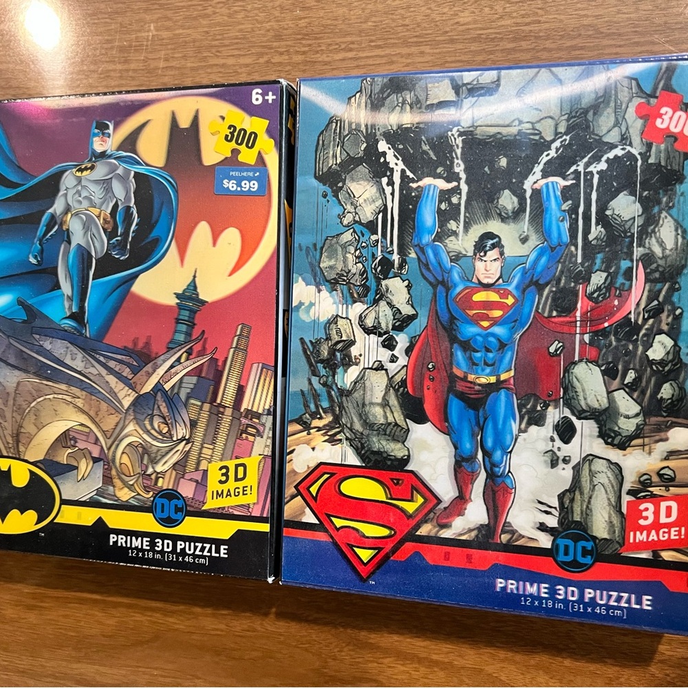 DC Comics Puzzle, Book, and Coloring Book Bundle
